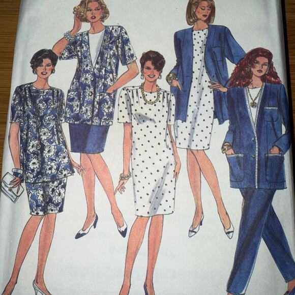 Vintage 1992 Simplicity Womens pattern 7896 Size 18W-24W  uncut - Picture 2 of 5